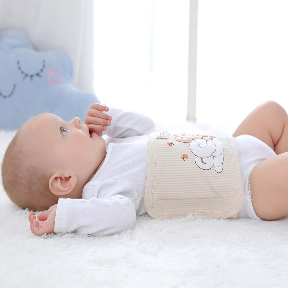 Hztyyier Cartoon Cotton Baby Infant Umbilical Cord Belly Band Baby Keep Warm Navel Belt for Toddler's Abdomen Warming and Anti-kick Care (L) - Image 6